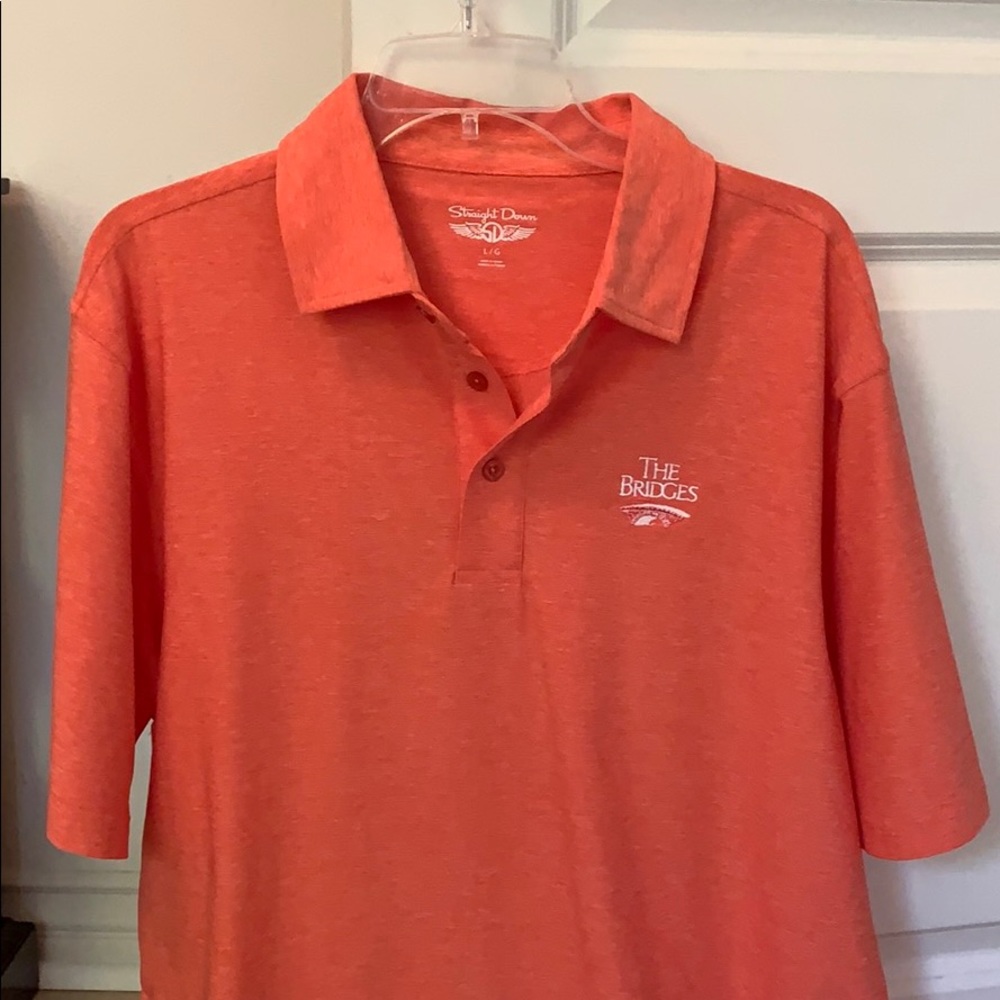 Straight Down The Bridges Performance Golf Shirt